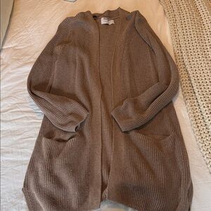 Old Navy Open-Front Ribbed Cardigan - Brown
